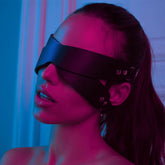 Leather Bondage Blindfold Mask
