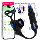 Male Thrusting Prostate Massager Bluetooth APP Buttplug Vibrator for Men Gay Anal Dildo Prostate Stimulator Sex Toy for Couples