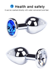 Crystal Stainless Steel Anal Plug
