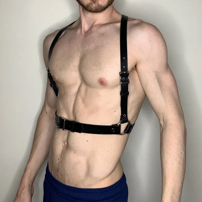Men’s Leather Body Harness