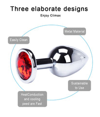 Crystal Stainless Steel Anal Plug