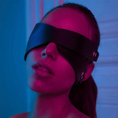 Leather Bondage Blindfold Mask