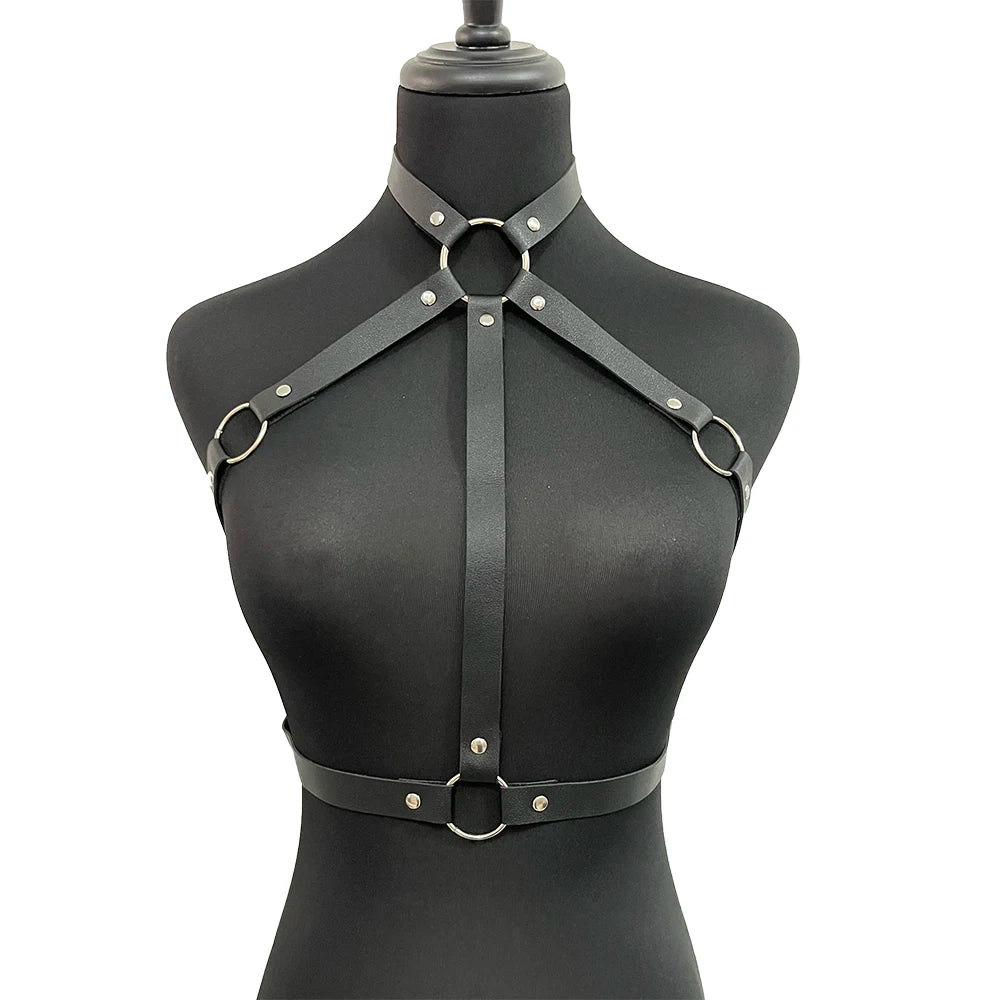 Leather Harness Corset