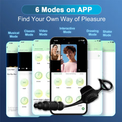 Male Thrusting Prostate Massager Bluetooth APP Buttplug Vibrator for Men Gay Anal Dildo Prostate Stimulator Sex Toy for Couples