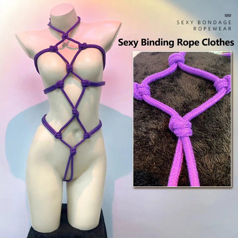 Fetish Rope Lingerie Maid Set