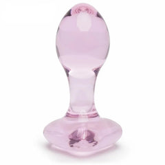 Glass Heart Anal Plug