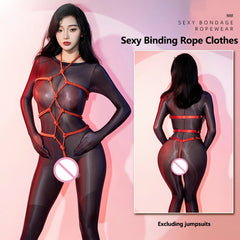 Fetish Rope Lingerie Maid Set