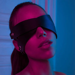 Leather Bondage Blindfold Mask