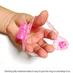 Crystal Butterfly Vibrating Cock Ring