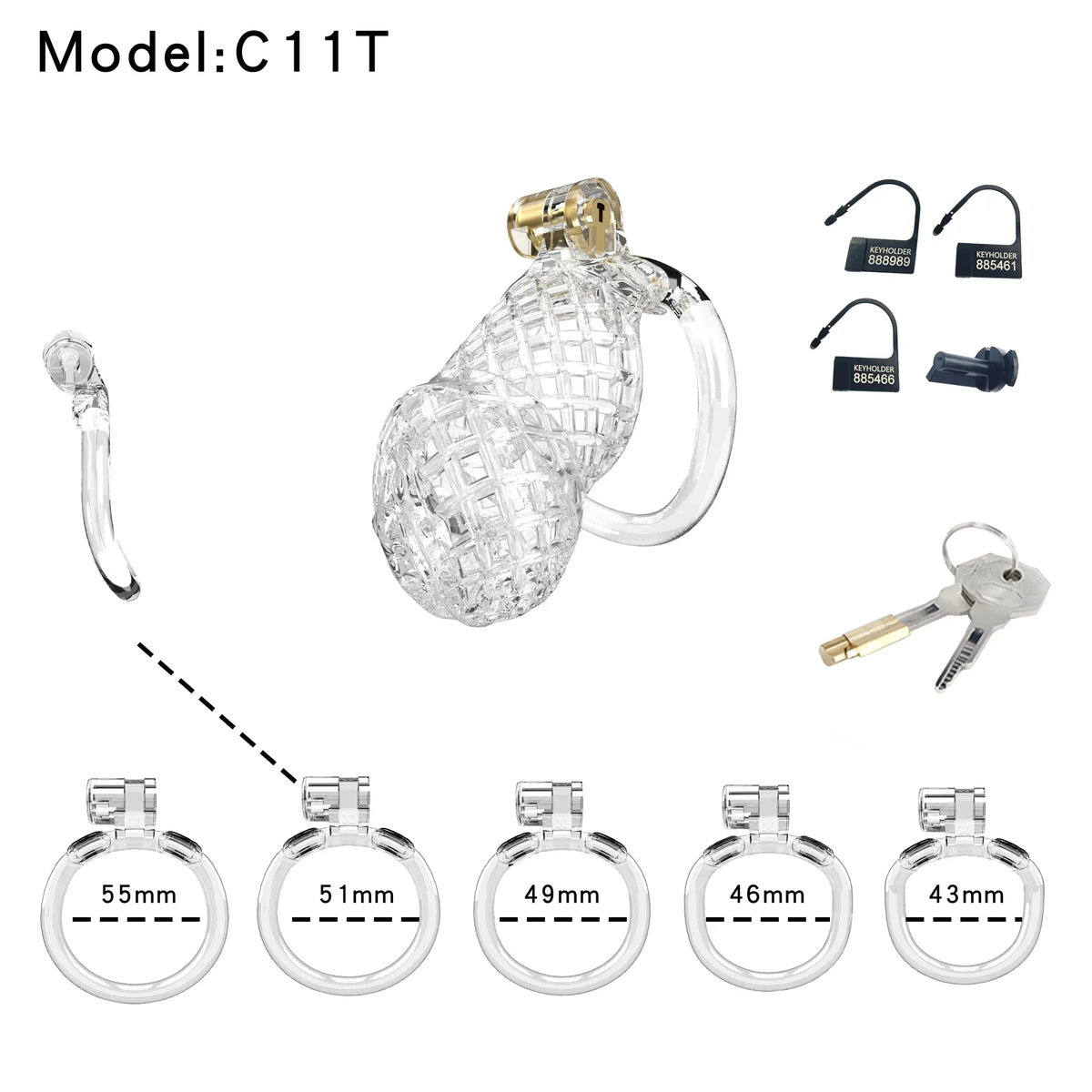 Lightweight Male Chastity Cage