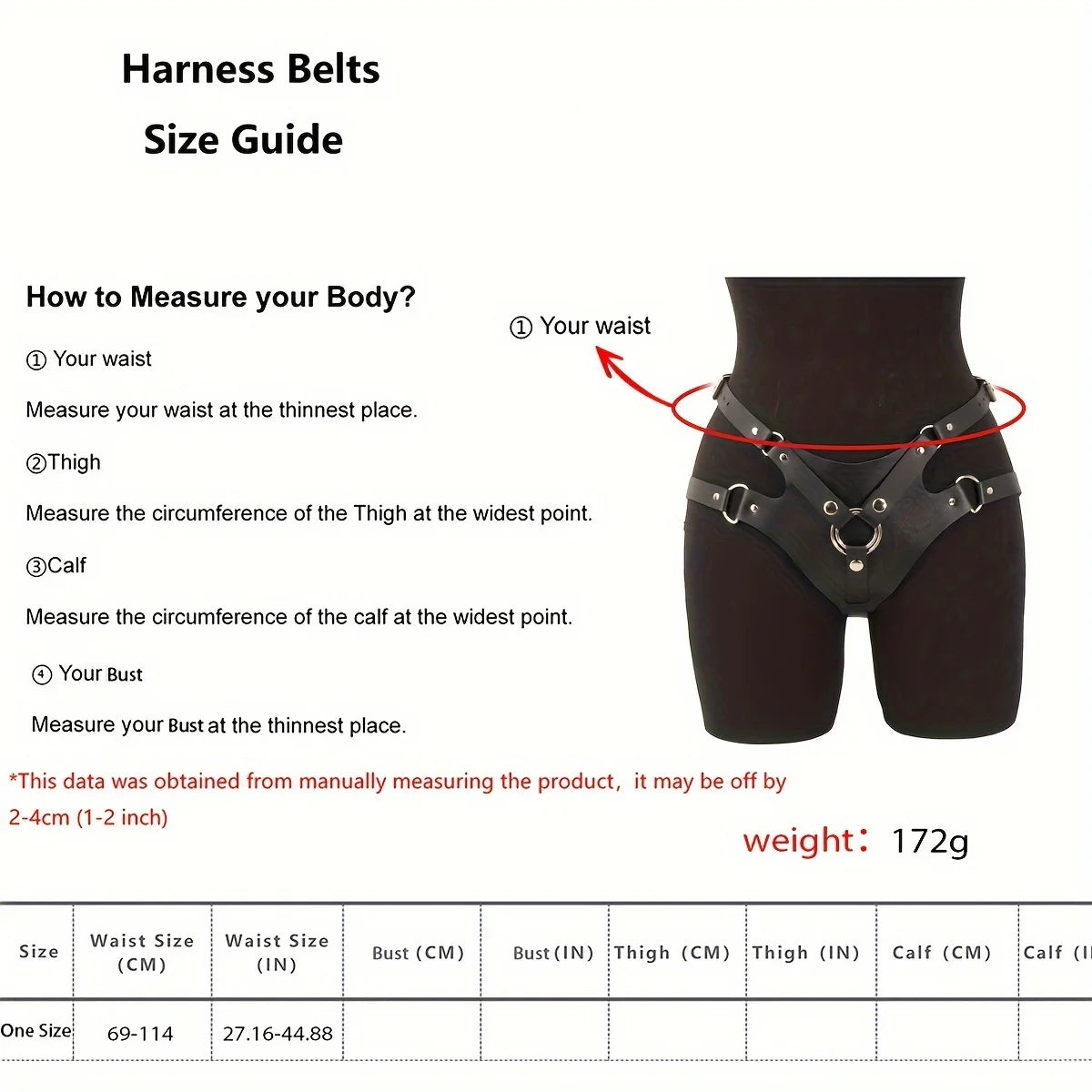 Leather Leg Harness Garter