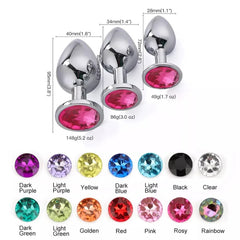 Crystal Stainless Steel Anal Plug